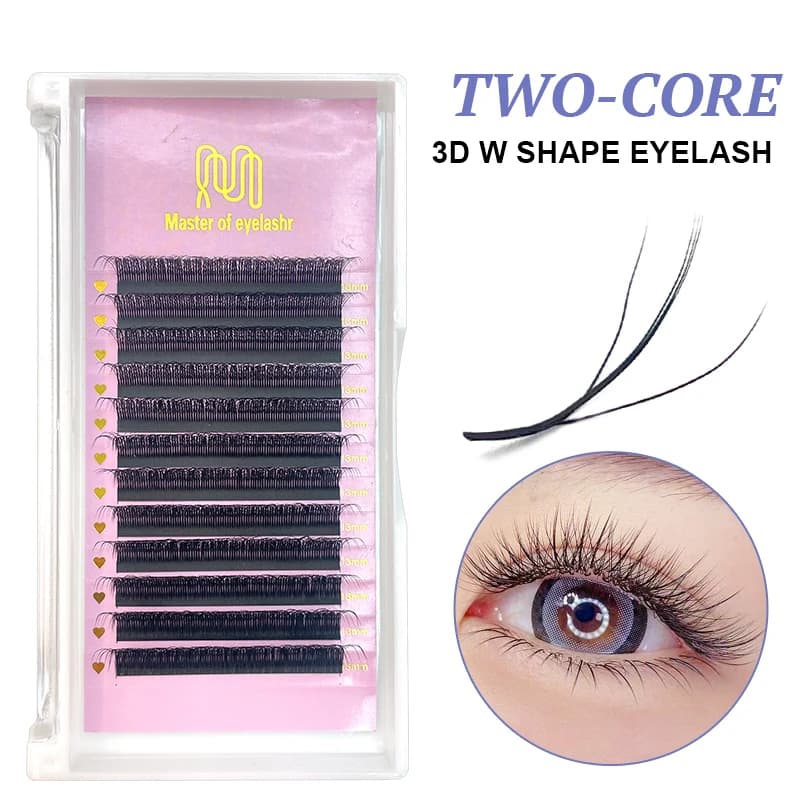 New Fairy 3D thick shape W Easy Fan 5D extensions eyelashes, 12 file Style Y, Natural Soft, Wholesale