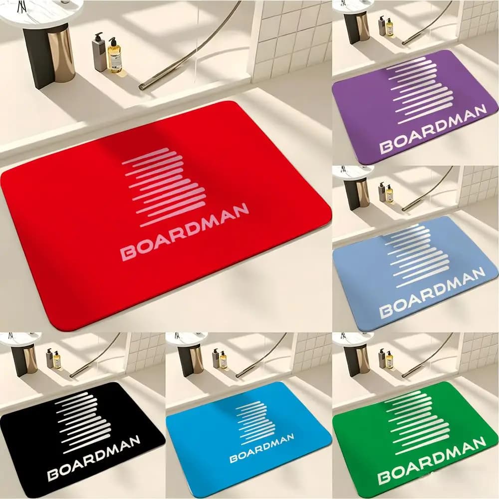 Tappetino Moderno e Alla Moda Boardmann, Assorbente e Antiscivolo, per Ingressi, Bagni e Toilette