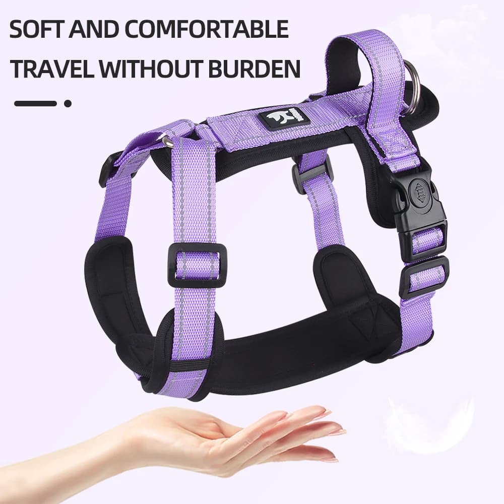 Pettorina Anti-Fuga per Cani con Maniglia, Gilet Riflettente in Nylon per Cani di Piccola e Media Taglia, Accessori per Passeggiate con Bulldog Francese