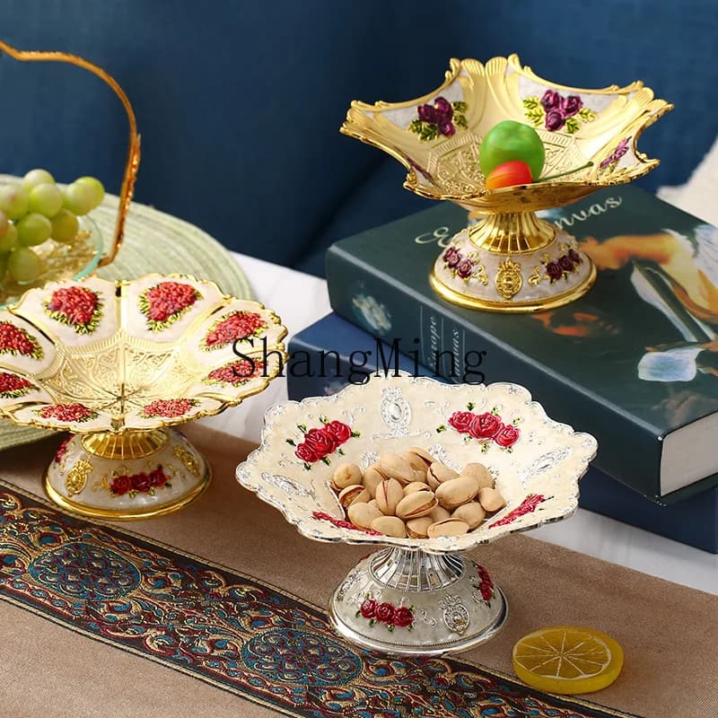 PYH Piatto Creativo per Frutta da Salotto, Elegante e Multifunzionale, per Snack e Caramelle