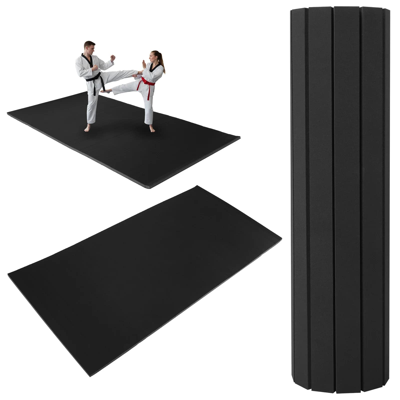 Indoor Gymnastics Mat 118.11x59.06x1.18 Inches, Fitness Mats with Non-slip Surface for Home, Yoga, Pilates, Martial Arts