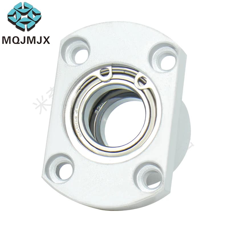 1pc MT176 MT176S Flange Double Bearing Seat With Retaining Ring Dual Rubber Seal For 3D Printer Mini Lead Screw Slide Automation
