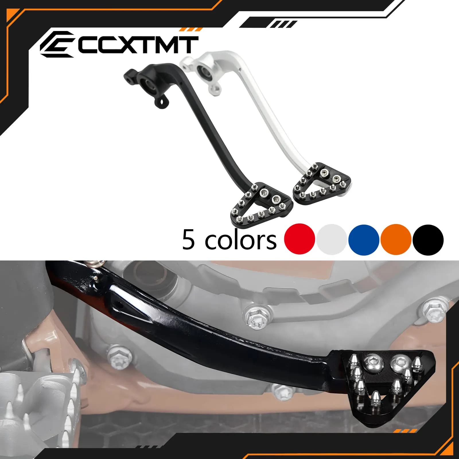 Universal Motorcycle Forged Aluminum Brake Pedal Lever For KTM XC XCW XCF XCFW EXC EXCF SX SXF TPI SIX DAYS 125-500 2008-2016