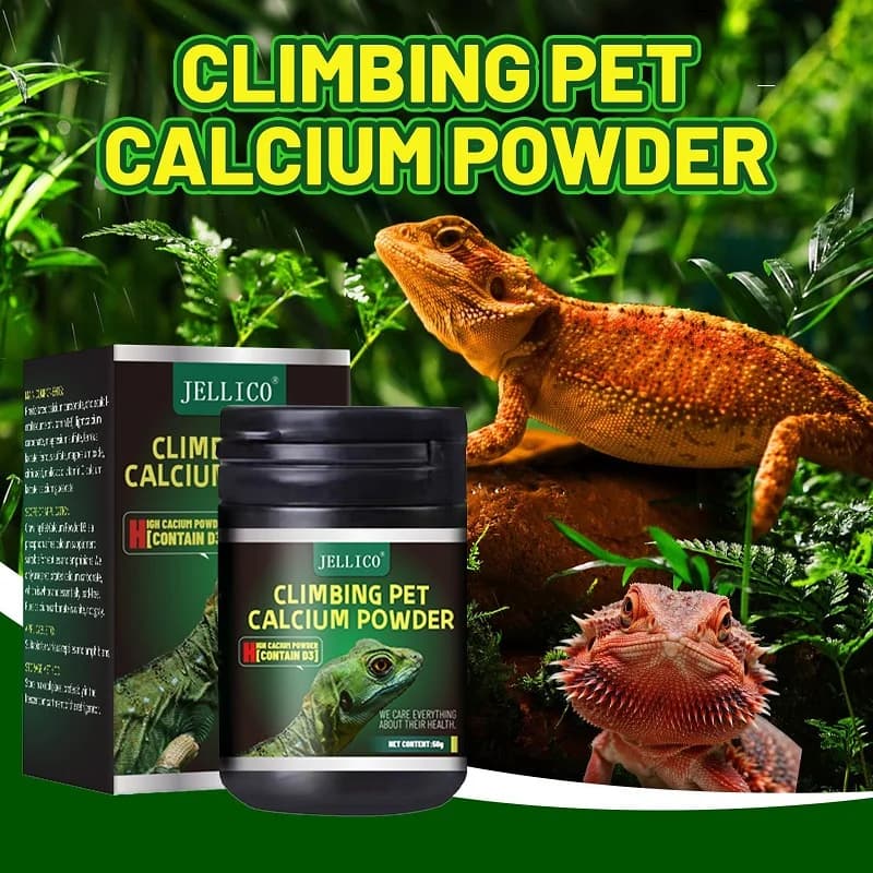 Calcium Powder of Vitamin D3 for creeping pets for amphibian reptiles Tartaruga Rana for pets Camaleonte that promotes calcium absorption and suplement