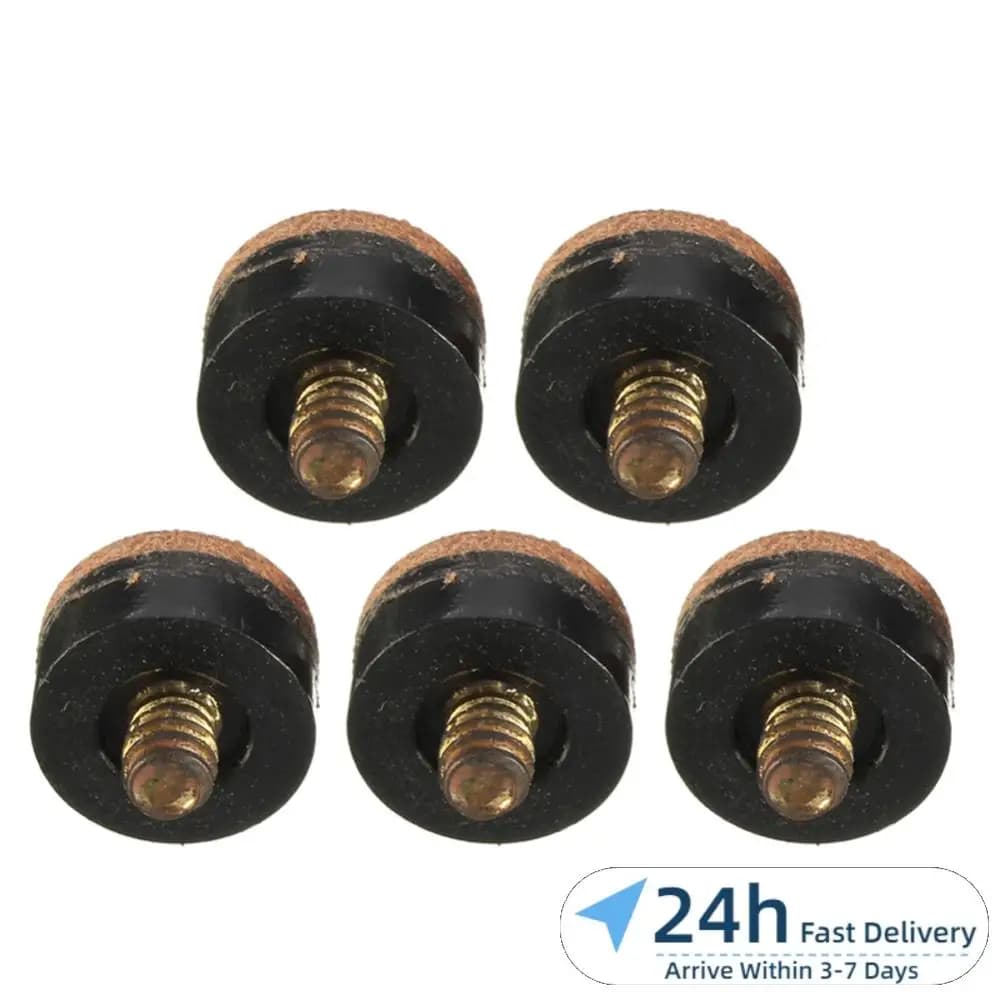 5 pz Punte per Stecca da Snooker Avvitabili 13mm, Ricambio per Punta Stecca da Biliardo con 5 Ferrule, Accessori Sportivi per Biliardo