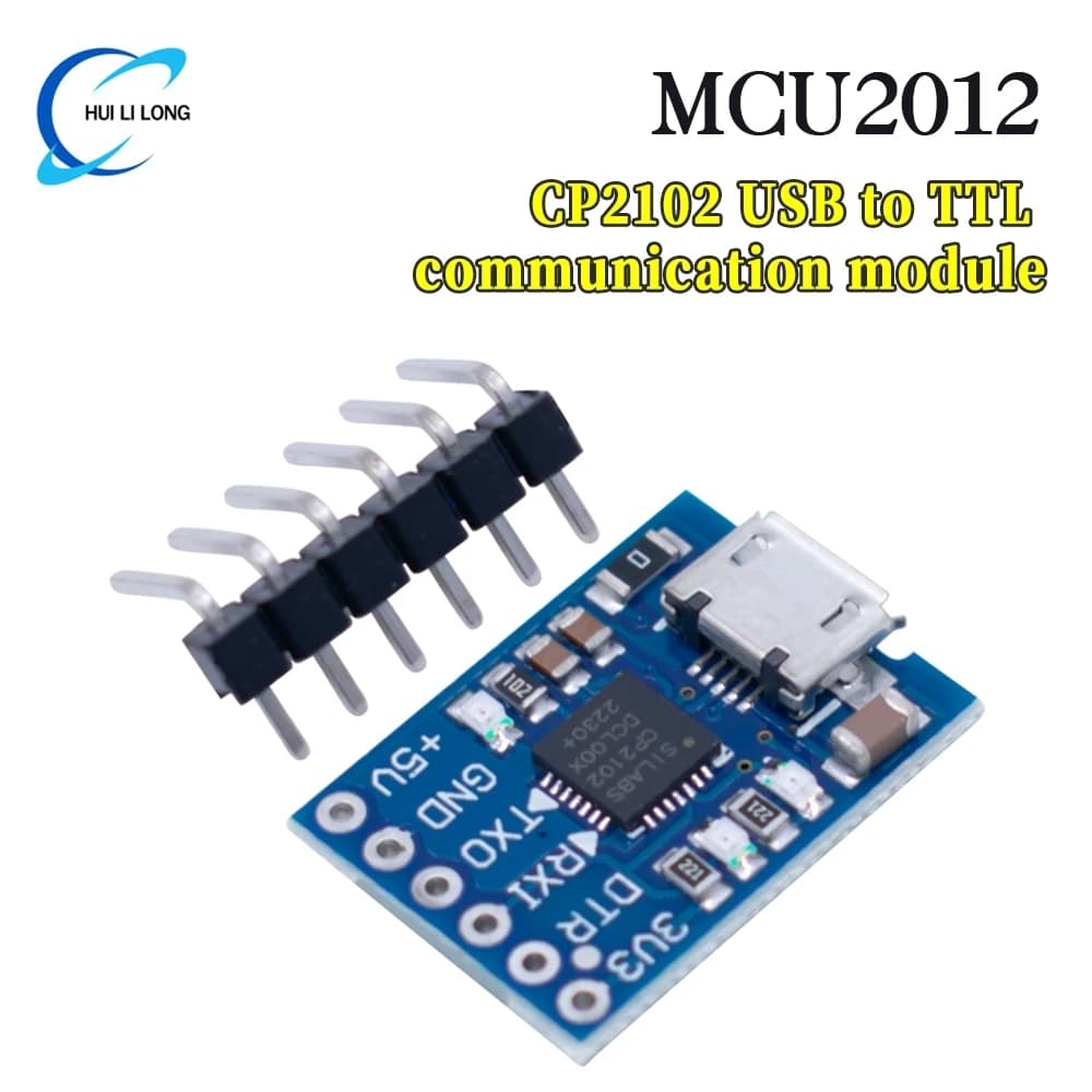 MCU2012 CP2102 Modulo MICRO USB a UART TTL Convertitore seriale a 6 pin UART STC Sostituisci FT232 NUOVO per Arduino