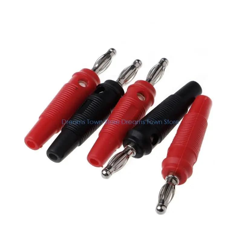HX6A Seamless Side Stackable Banana 10 Pieces Black Red 4mm