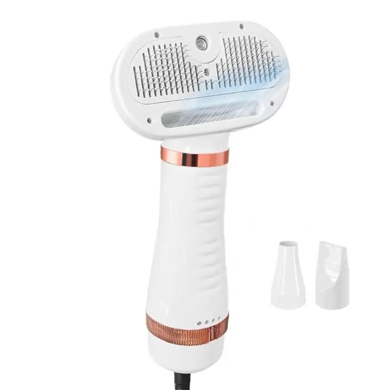 FAST-Furry Drying Blower Pet Hair Dryer Grooming Brush For Cat And Dog Professional Portable Home Salon Use US Plug