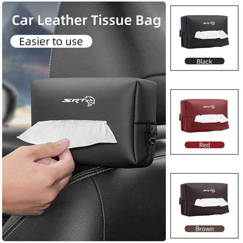 Car Seat Cover Box, Sun visor console case for Dodge SRT Hellcat Journey Charger Challenger Caliber