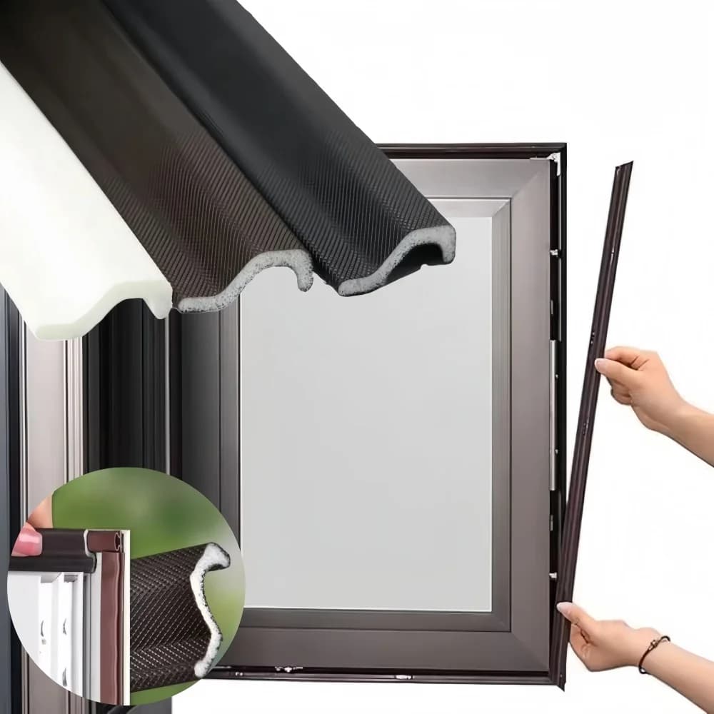 Window Self-Adhesive Soundproof Foam Sealing Strip for Noise Weather Stripping Door Seal Gap Filler Gap Sticking Tape