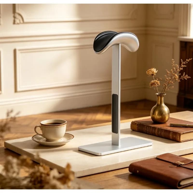 Universal Headphone Stand Aluminum Alloy Desktop Storage Rack with Non-Slip Base for Gaming & Bluetooth Headset Accessories
