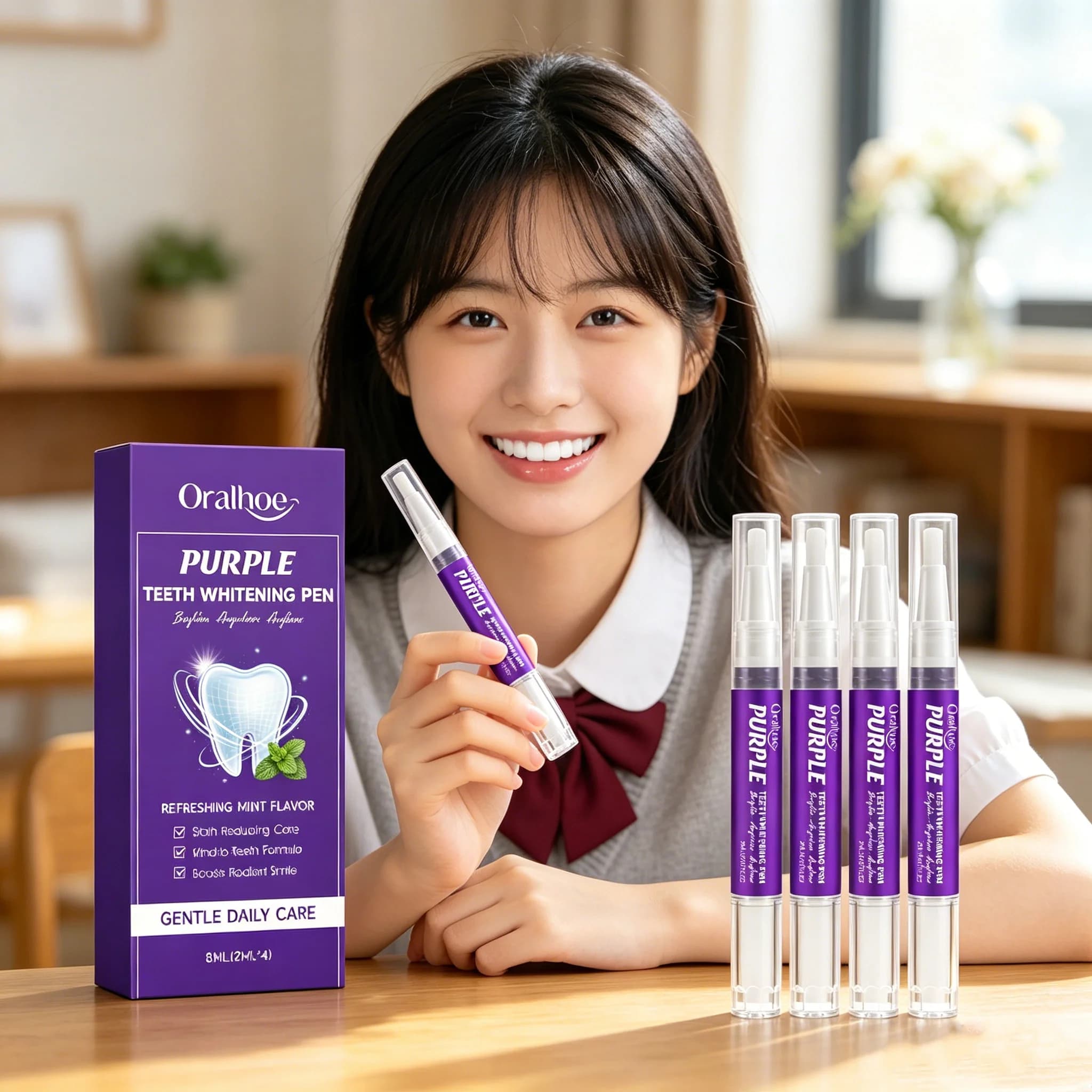 Whitening Gel Pen for Menta teeth, Istantaneo whitening, Non-Irritating formula, Safe for enamel, Long life, Product for Oral Hygiene