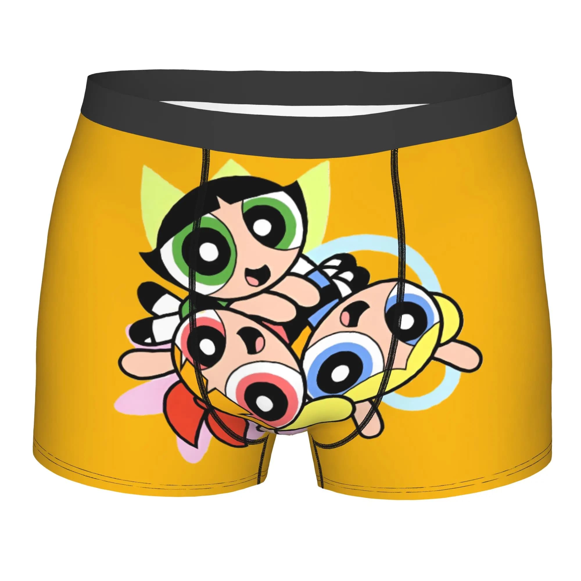 Custom Poweres Anime Puffes Boxers Shorts Men's Buttercup Blossom Bunny Briefs Underwear Novelty Underpants