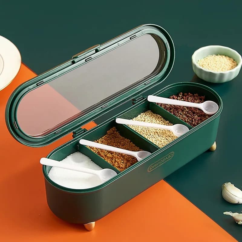 Set di Contenitori per Spezie di Lusso, Organizzatore per Condimenti da Cucina per Uso Domestico