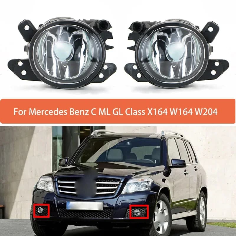 Lampada fendinebbia per Benz C ML GL Classe X164 W164 W204 Paraurti anteriore Anti fendinebbia Luce di marcia diurna 2518200756 2518200856