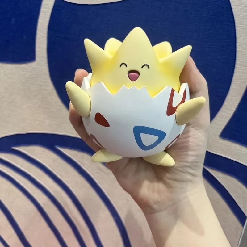 Kawaii Pokemon Happy Togepi Anime Figure Car Desktop Ornament Cute Model Doll Cute Toys Surprise Gift Collectible