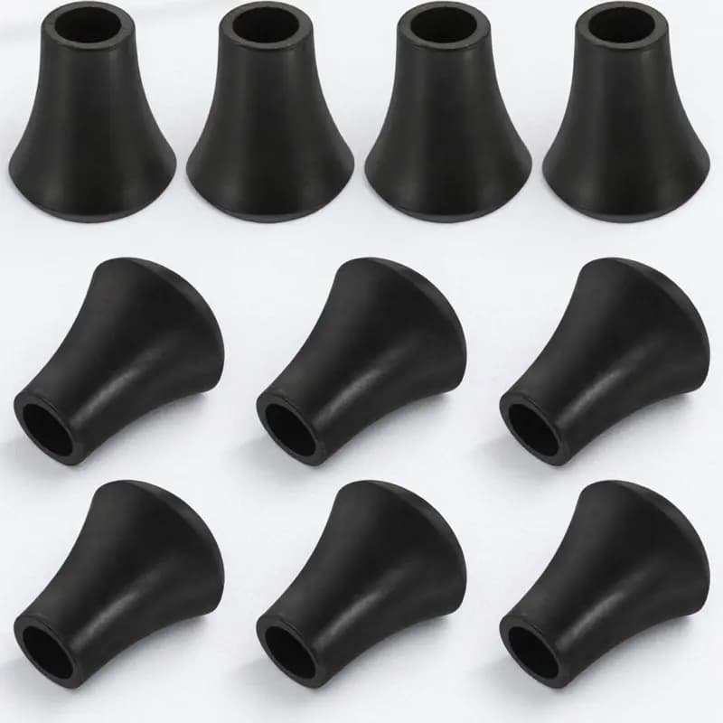 Set di 10 Tappetini Antiscivolo per Batteria, Protezioni per Supporti Gambe, Cuscinetti per Piedi, Tappetini per Pavimento