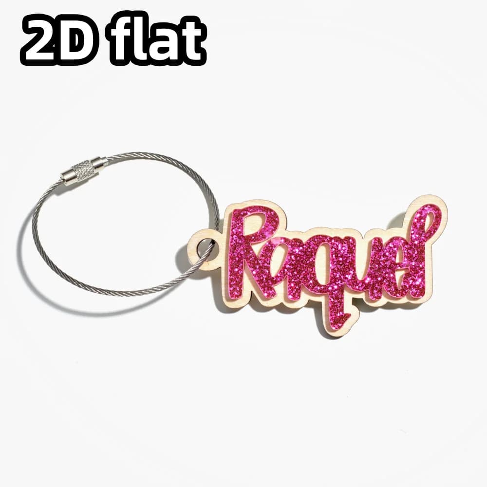 Custom 1 Piece Keychain: Custom Engraved Wood Laser Name, Unique Bright Gifts For Teenagers Daily Use
