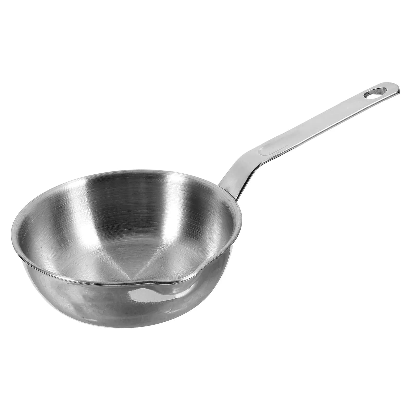 Padella Antiaderente in Acciaio Inox 316, Mini Skillet Versatile per Uova, Omelette, Pancake, Sciogliere il Burro e Controllo Salutare dell'Olio
