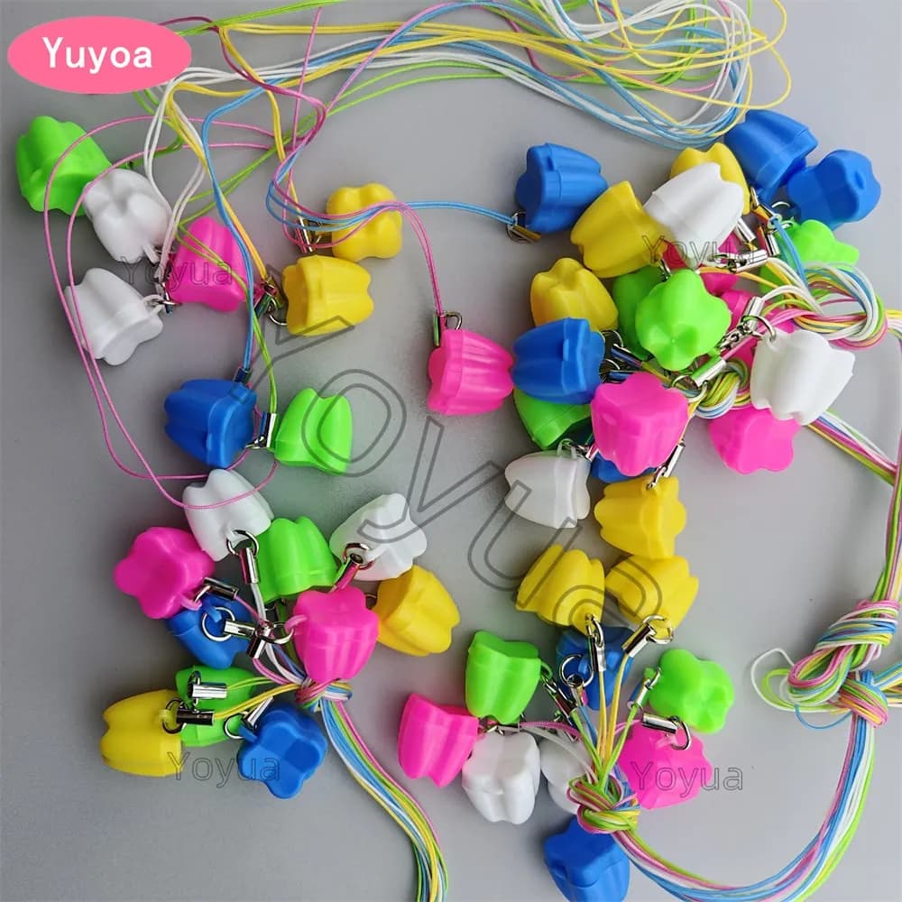 200pcs Baby Tooth Box Tooth Shape Kids Milk Teeth Storage Boxes Child Baby Deciduous Tooth Organizer Container Newborn Gift Box
