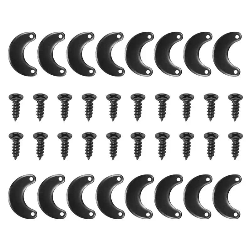 AT29-200Pcs Picture Frame Backing Hardware Clip With 200Pcs Screws Photo Frame Turn Button Fasteners Picture Backing Clips