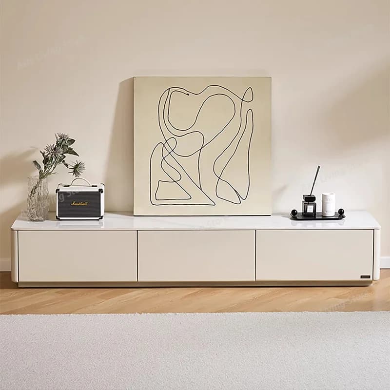 Home Modern room simple floor rock panel TV cabinet luxury minimalism tv stand monitor stands living room furniture for rooms