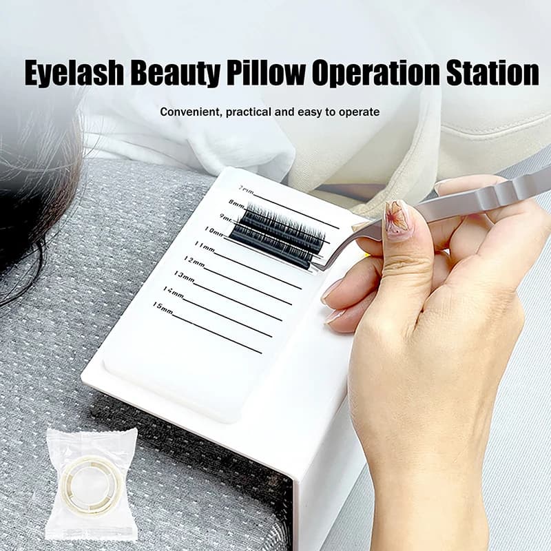Supporto per Extension Ciglia Z. Eyelash Pillow Console, Strumento Professionale Riutilizzabile, Comodo e Portatile, Porta Colla per Ciglia
