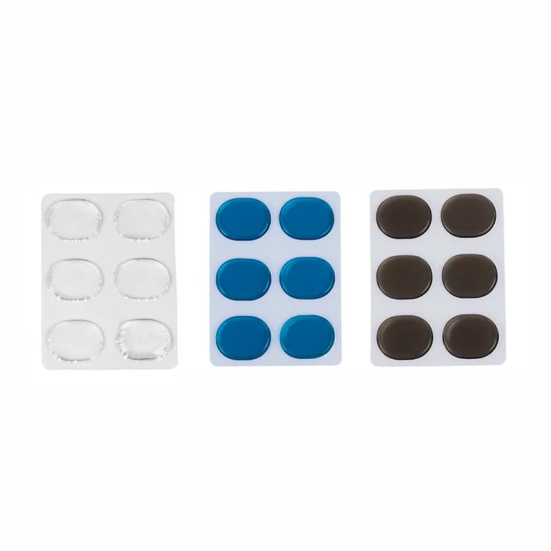 AA67-6Pcs/Set Snare Drum Mute Pad Drum Damper Gel Pads Snare Tom Drum Muffler Mute Transparent Percussion Instrument Accessories