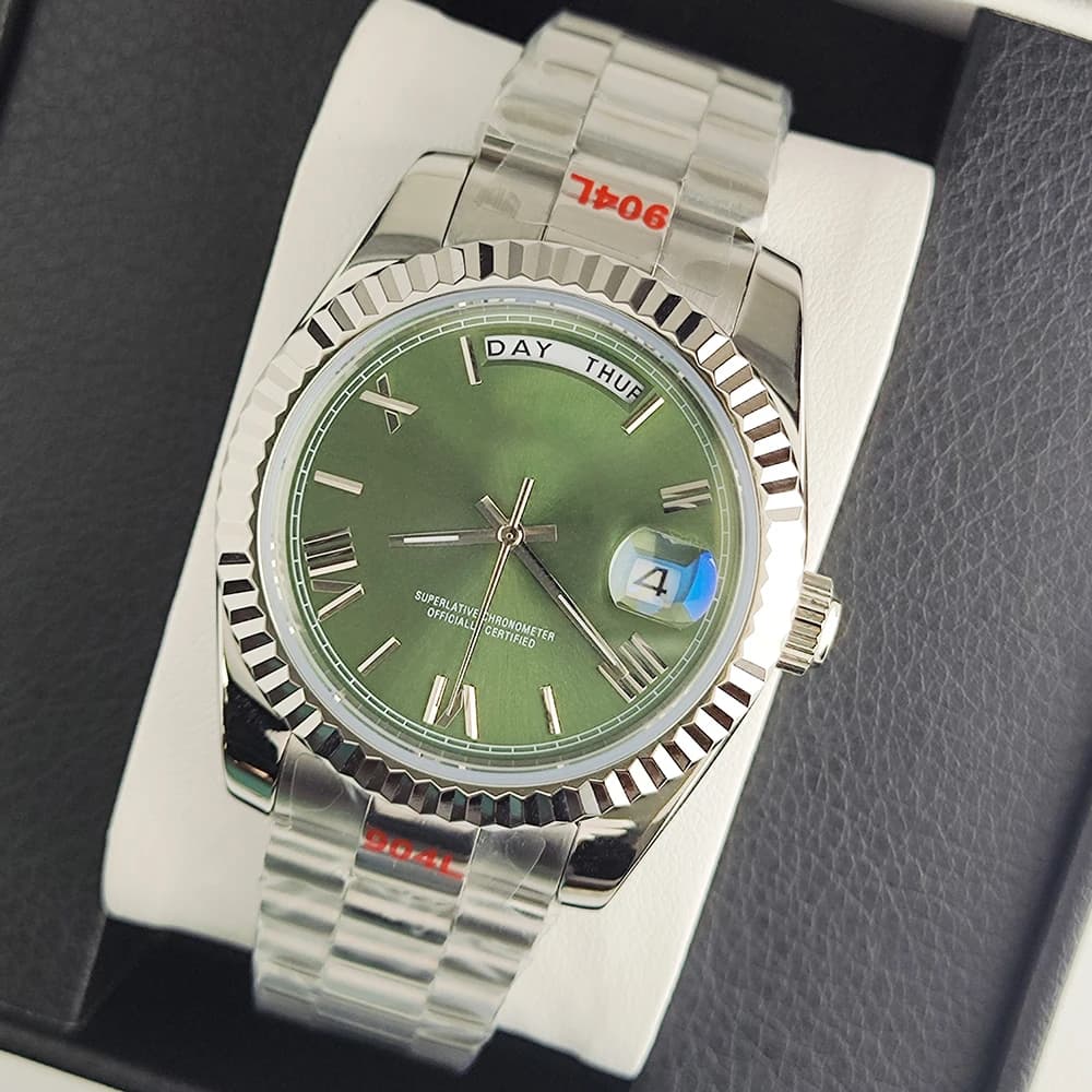 Miyota 8285 Men's Mechanical Watches Luxury Meteorite Dial Automatic Watch For Men Week MIYOTA 8285 Movement Clock Man