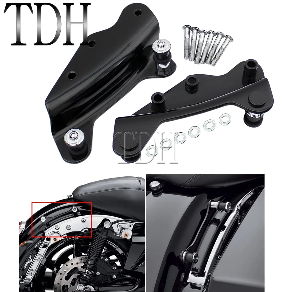 Kit di Montaggio Rimovibile per Portapacchi, Hardware di Aggancio per Harley Touring CVO Road King Street Glide FLHR FLHX FLHRC 2009-13
