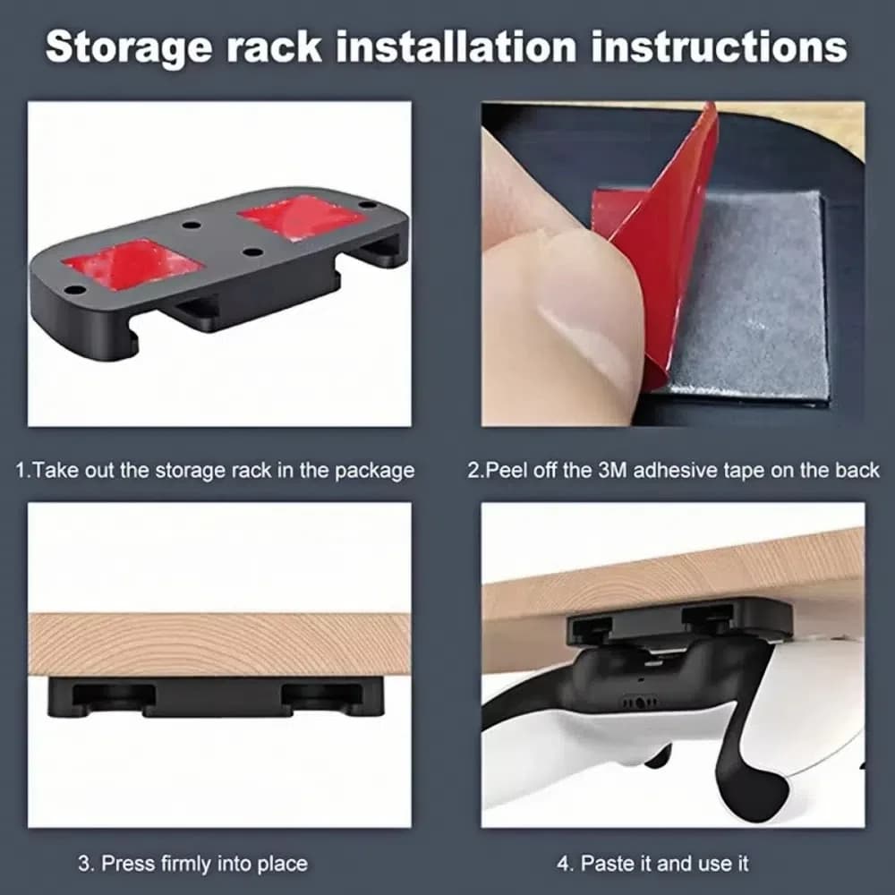 Nuova staffa per gancio sospeso ABS nero gancio per controller supporto per gancio per gamepad sostituibile per accessori di gioco PS5/PS4