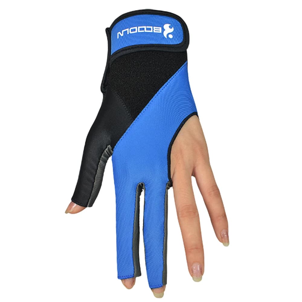 1 PZ Guanti per stecca da biliardo Guanti da biliardo a tre tagli Guanti per mani sinistra Accessori da biliardo