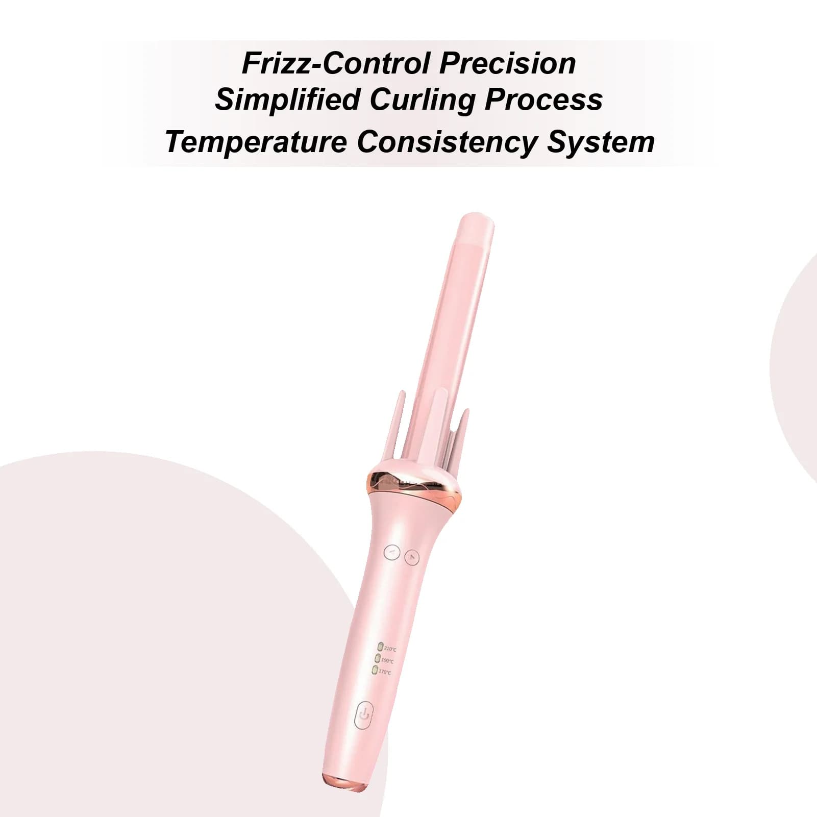 Adjustable instantaneous heat hair curling stick Bigodino for long rotating hair for women Mother Daughter Girl Family