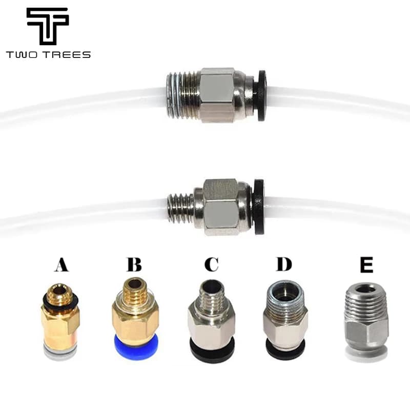 Pneumatic connector PC4-M6 PC4-01 KJH04-M6 for 3D printer parts with ABS PLA filaments