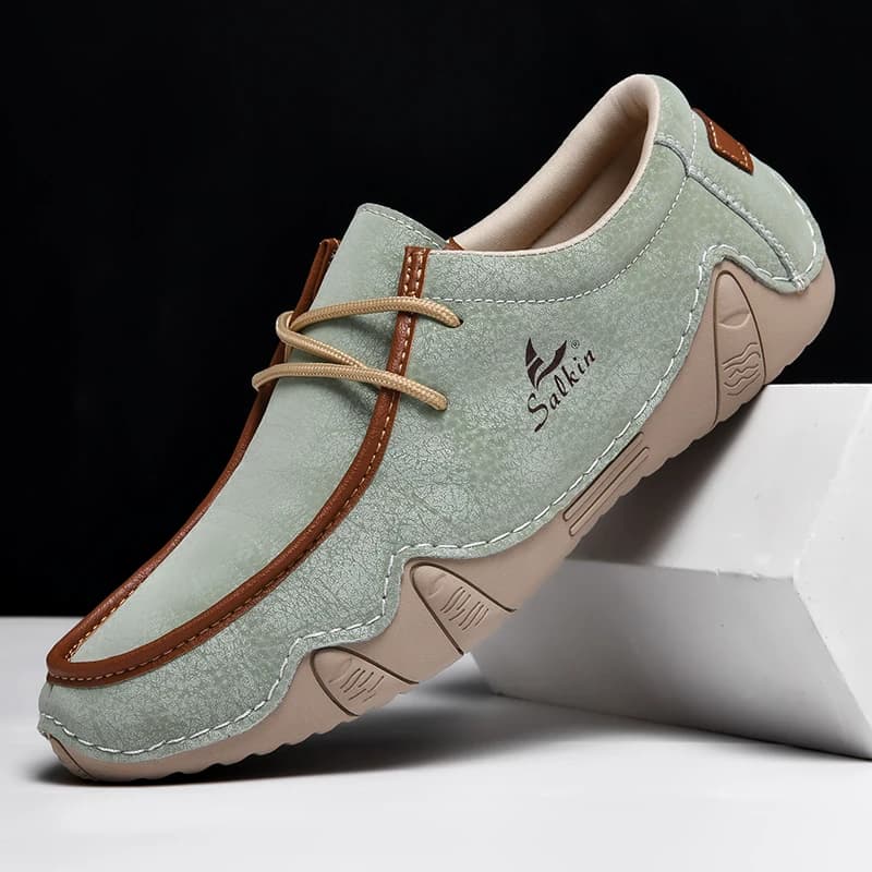 YRZL Men's Moccasins 2025 Shoes slip on fashion Casual Comfortable guide Men's shoes non-slip light and breathable