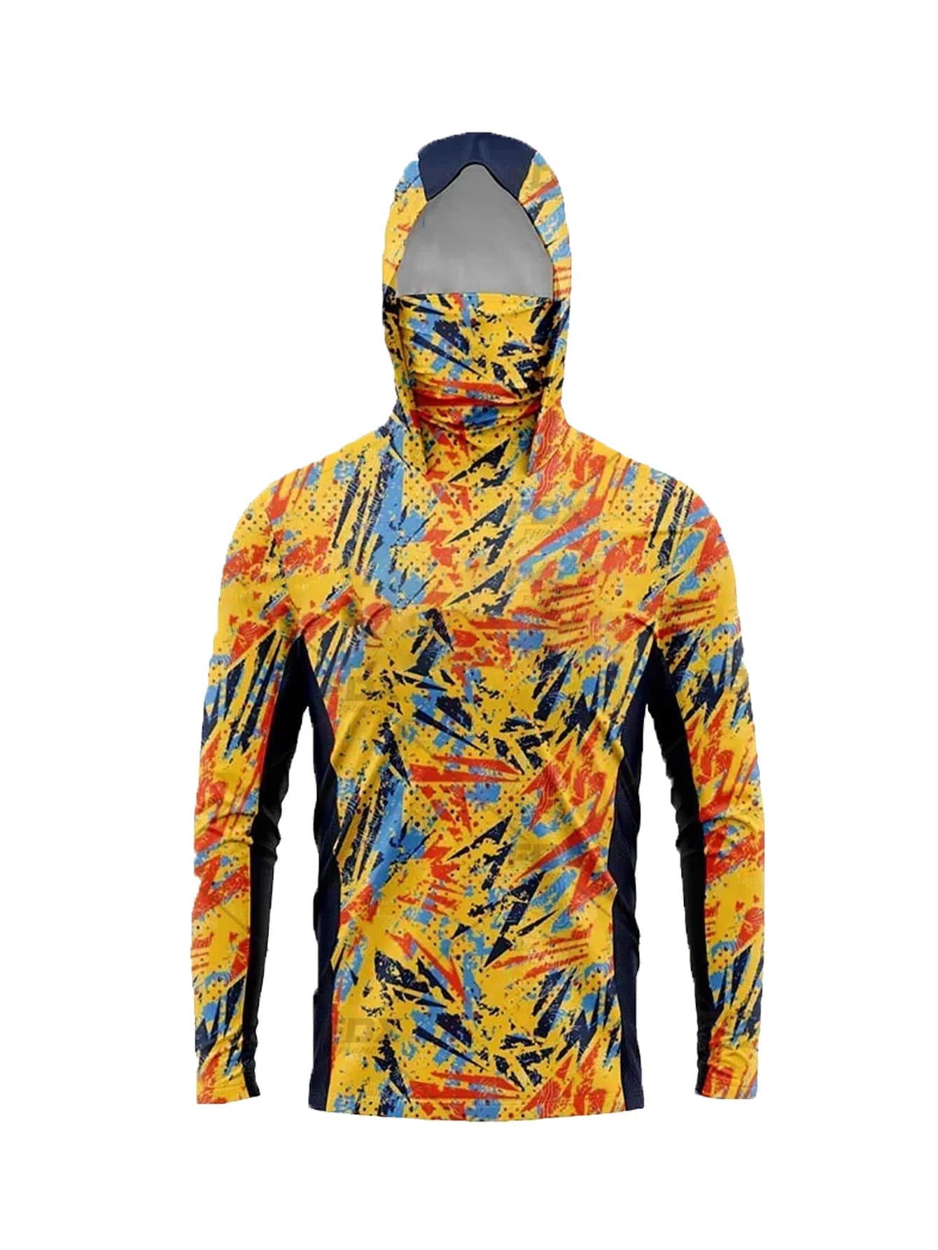 Fishing Hoodies Sun Anti-UV Mask Summer Scarf Long Sleeve T Shirt Fish Tops Breathable Hooded Angling Clothing