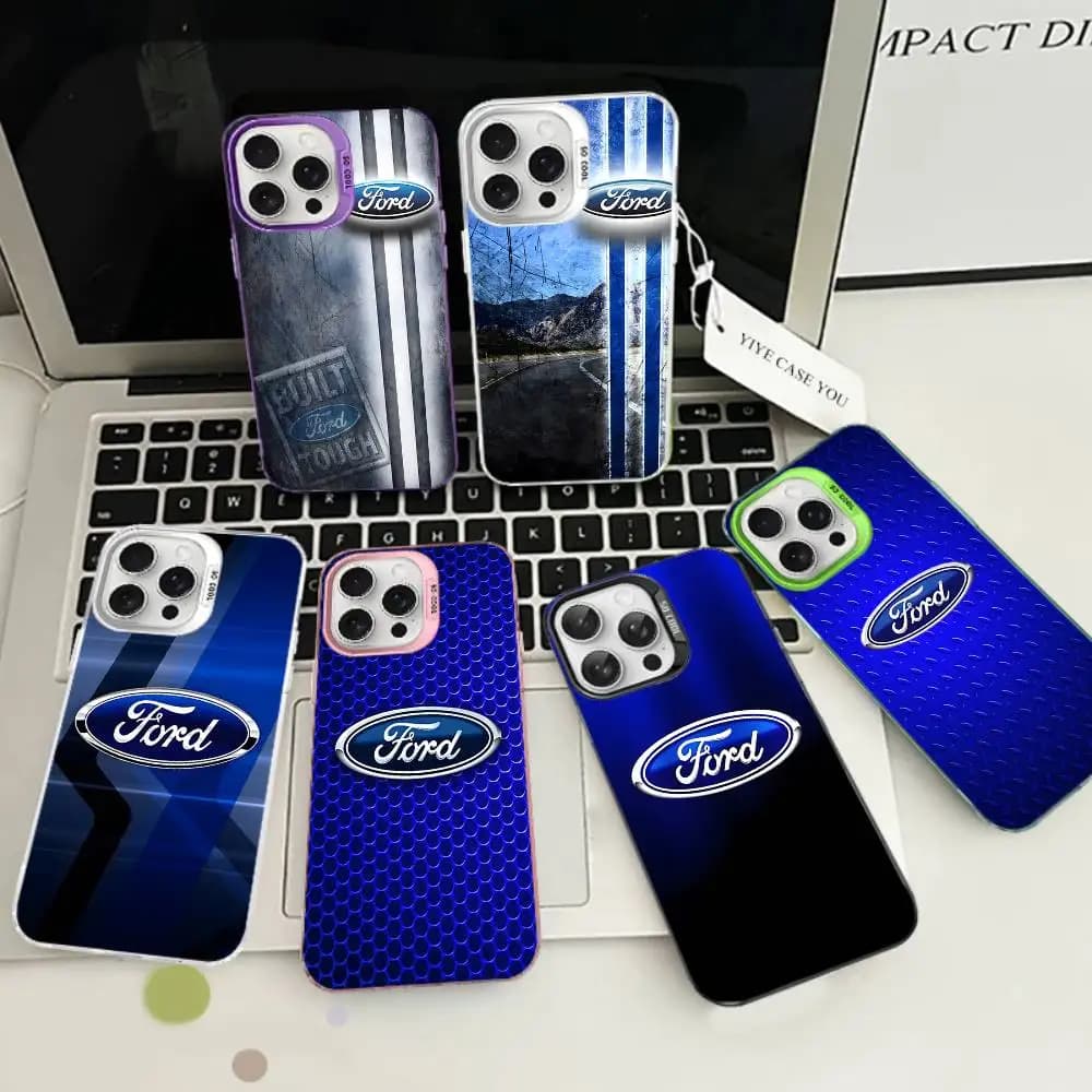 Car F-Fords Phone Case Color Silver Shell For LPhone 17 16 16e 15 14 13 12 11 Pro Max Plus