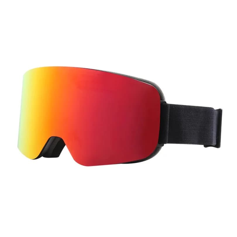 Occhiali da Sci e Snowboard Grandi per Uomo e Donna, Maschera da Sci con Protezione UV 400, Protezione dalla Neve, Sovraocchiali per Adulti, Doppio Antiappannamento Cilindrico