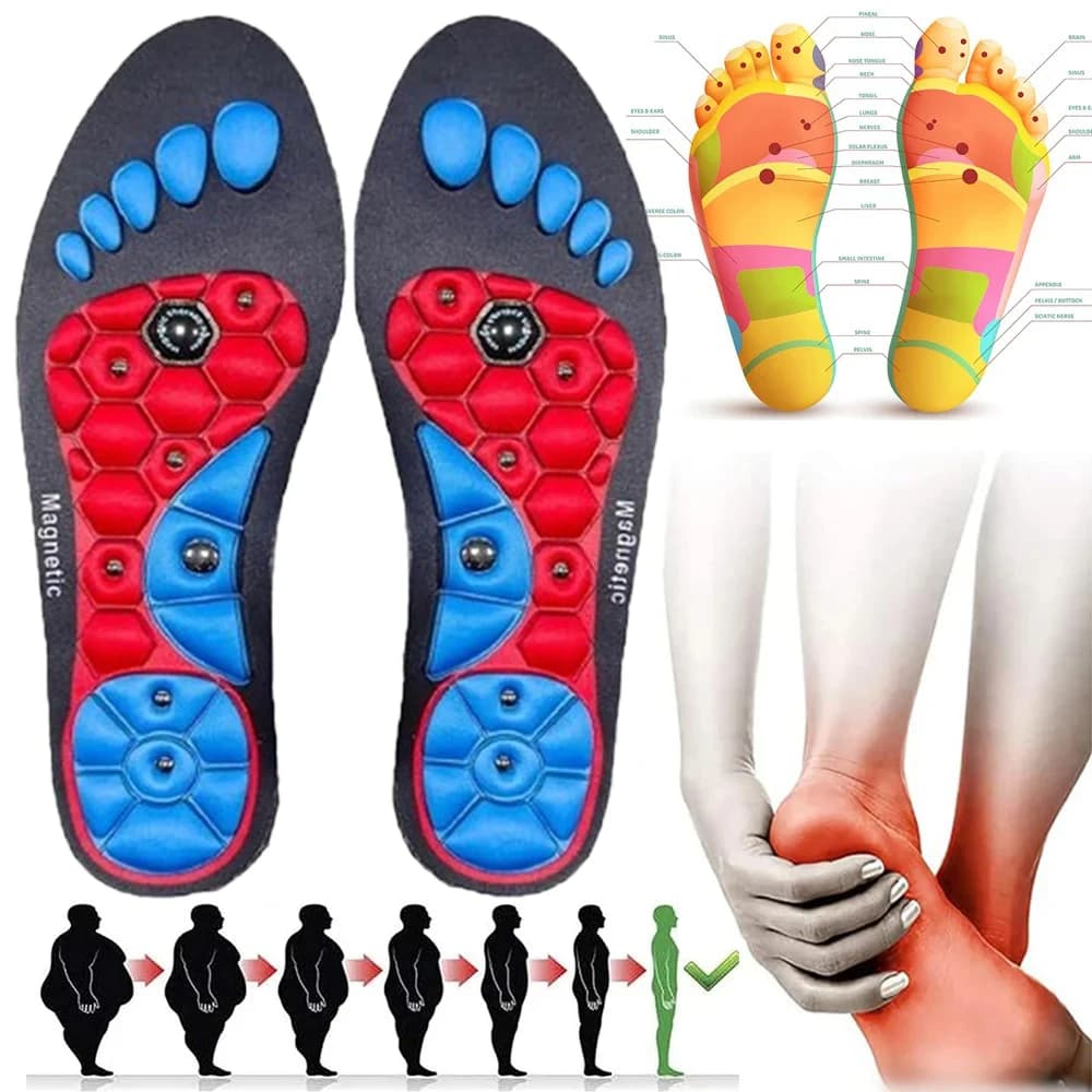 Magnetic massage pads for foot type therapy Reflectssology Relax health Massage Support for arch foot soles for weight loss