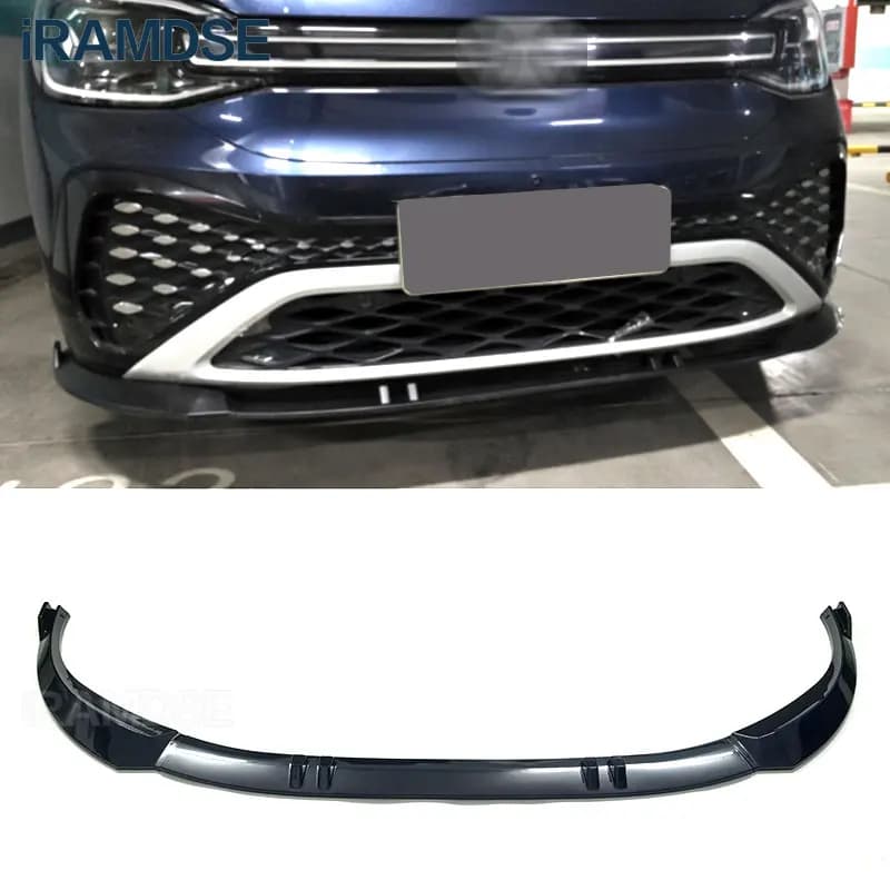 ID6 labbro paraurti anteriore per Volkswagen ID.6 Air Splitter Kit carrozzeria Spoiler 2021-2024 gonne nere accessori