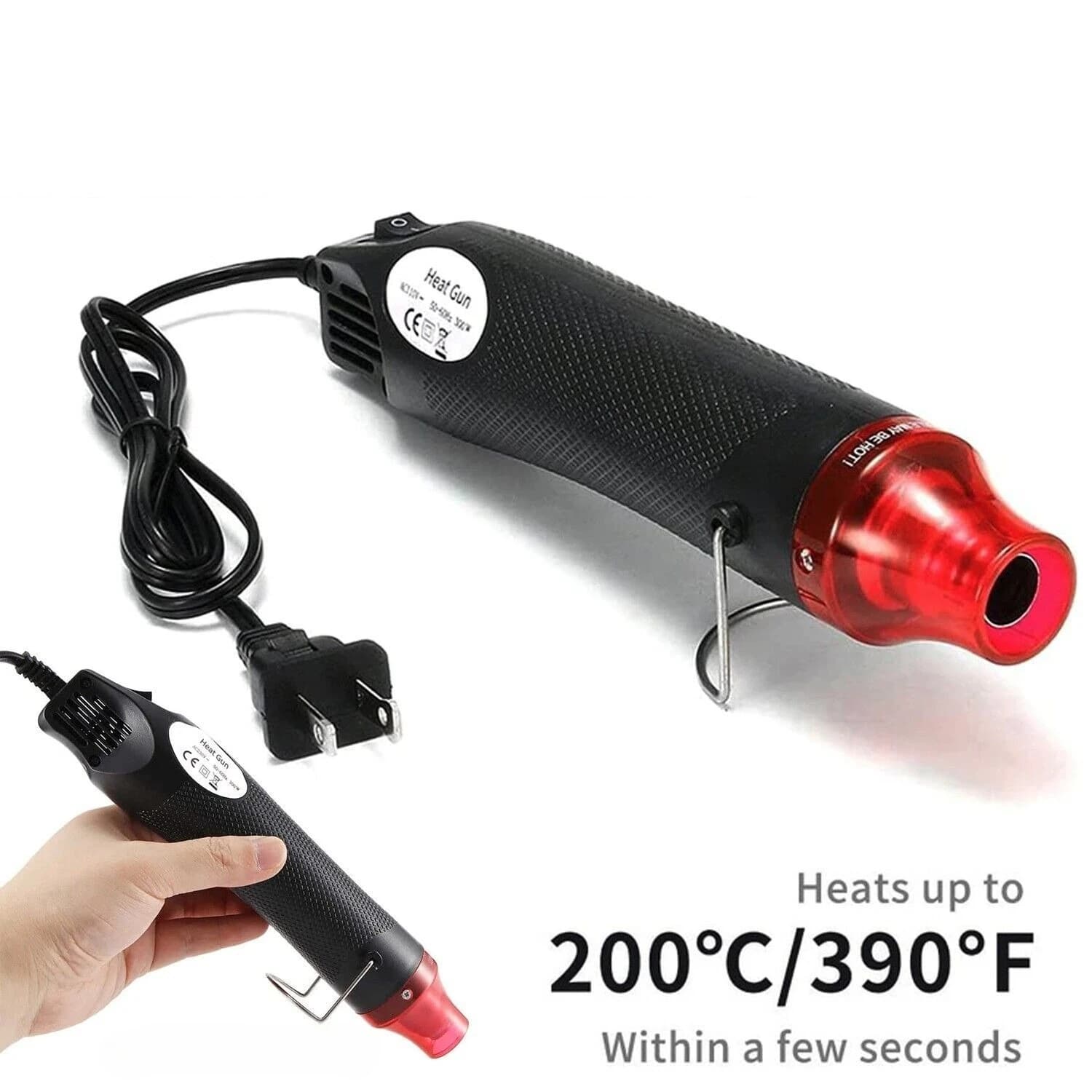 Mini Heat Gun DIY Electric Nozzles Tool Hot Air Gun Embossing Drying Paint