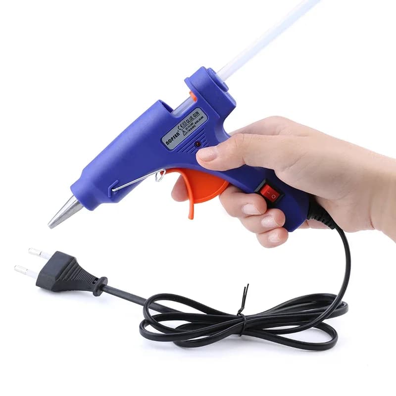 DUCRYSTAL 20W EU Mini Pistola per colla a caldo Riscaldatore professionale ad alta temperatura Riparazione Strumento di calore Patch/Accessori di abbigliamento