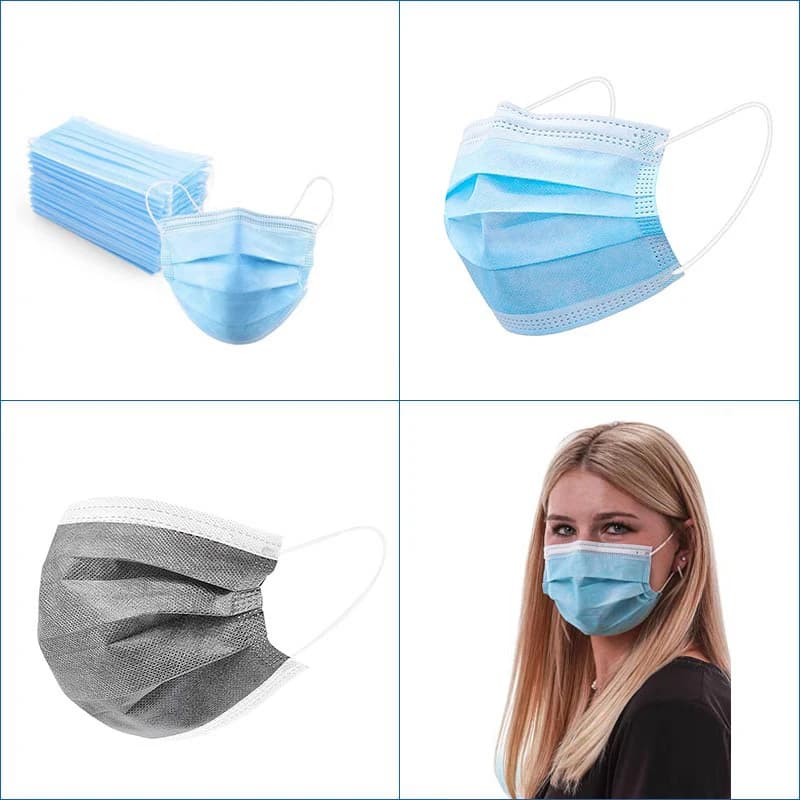 50 maschere antipolvere industriali, maschere monouso ispessite, maschere protettive antipolvere, ispessite, comode e traspiranti