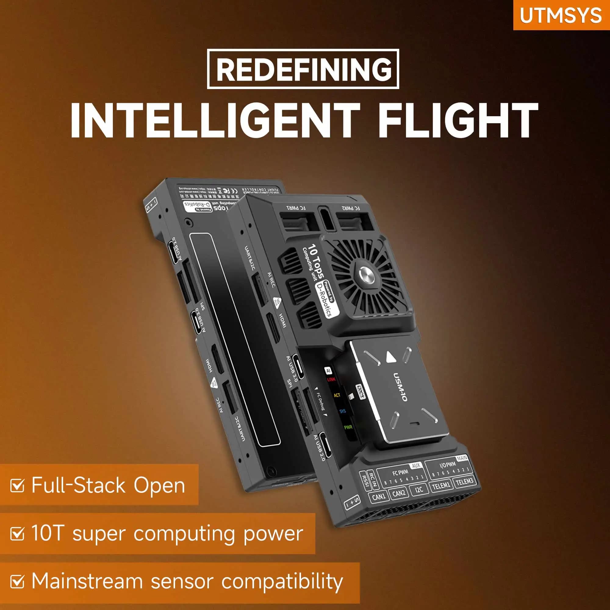 Makerfire USX51: controllore di volo Pixhawk 6X con chip D-Robotics X5 10 TOPS AI per droni