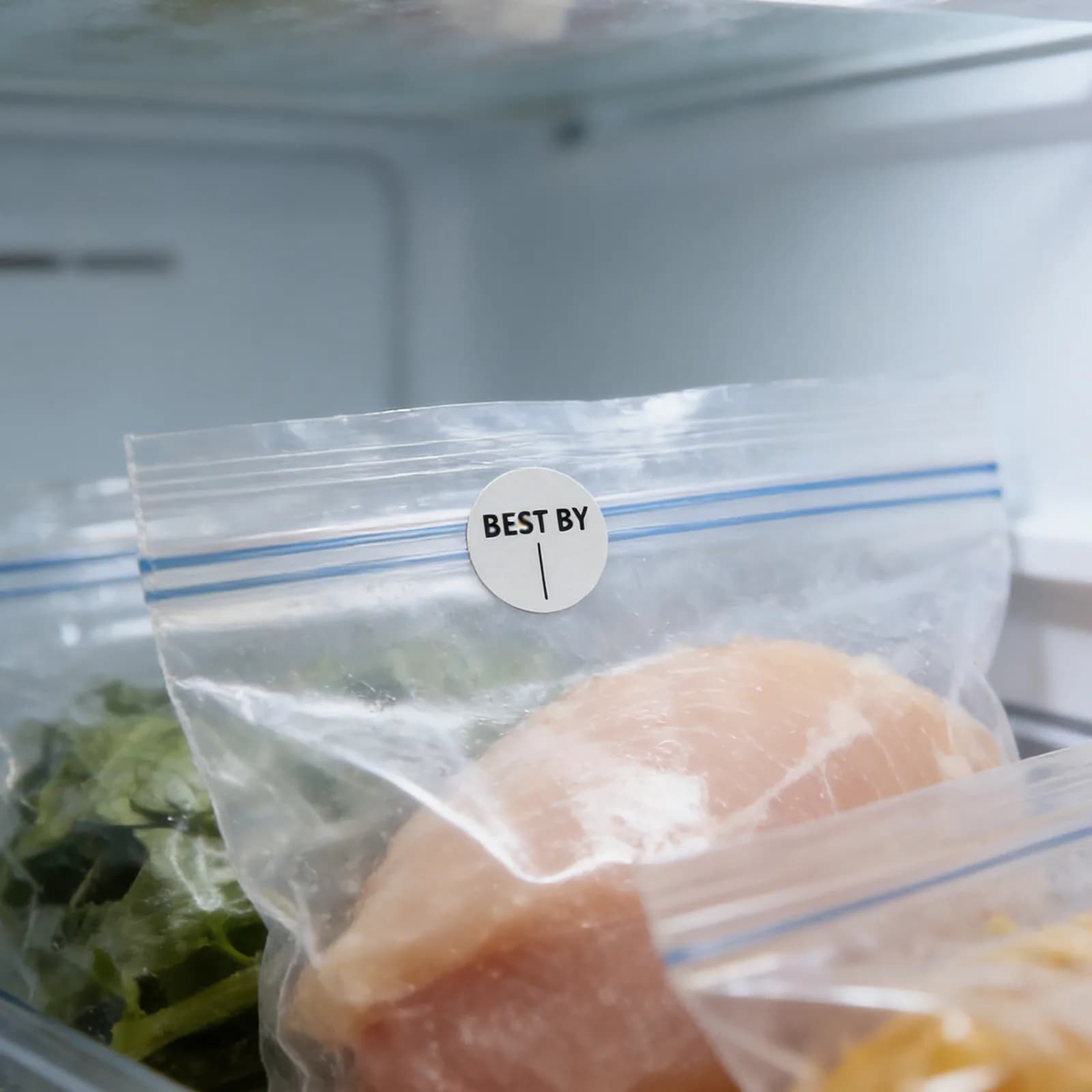 30Pcs Expiry Date Stickers Food Labels for Containers Clear Freezer Labels Waterproof Kitchen Food Safety Stickers Restaurant