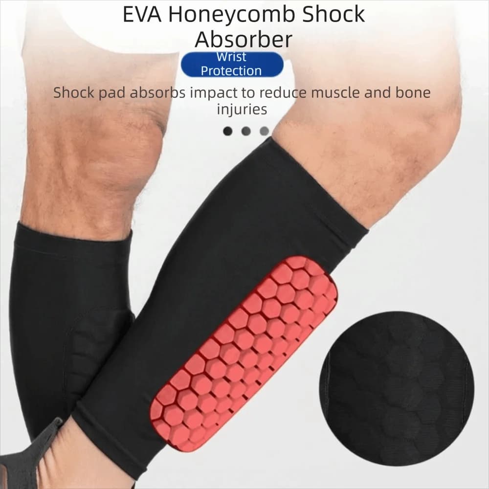 Attrezzatura da Calcio: Parastinchi a Nido d'Ape in Nylon Antiurto con Imbottiture in EVA, Supporto a Compressione per Gambe, Ideali per Corsa e Sport