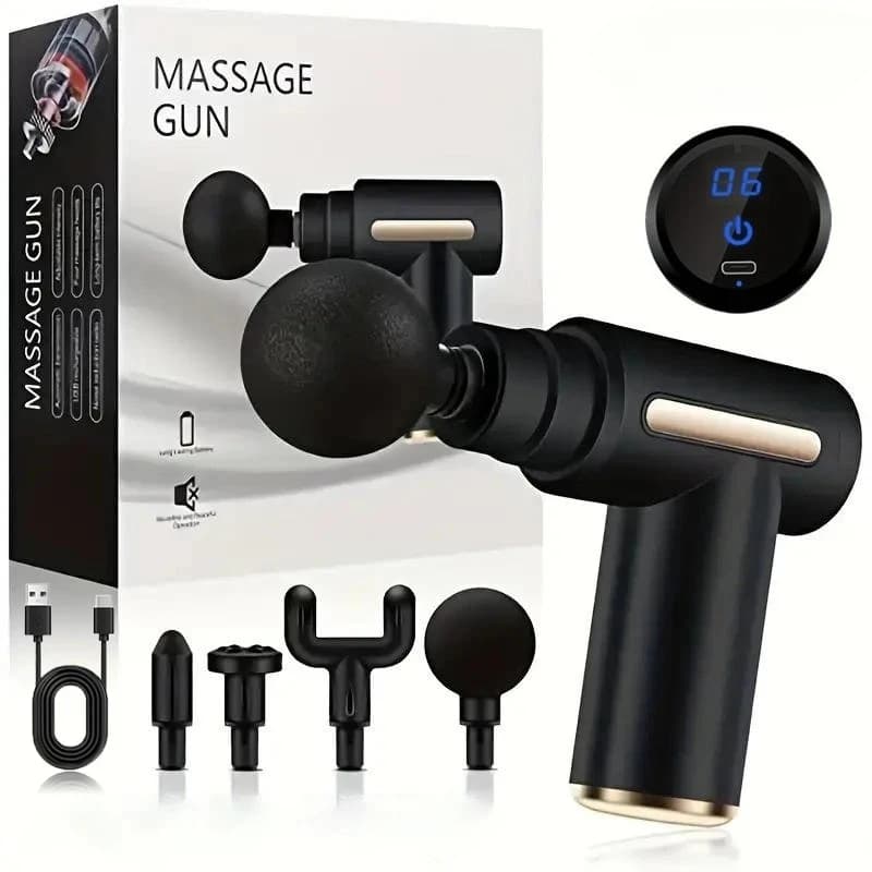 Mini Portable Massage Gun, Muscular Massage Deep with Adjustable Speed, Light for Collo, Back, Feet and All Body