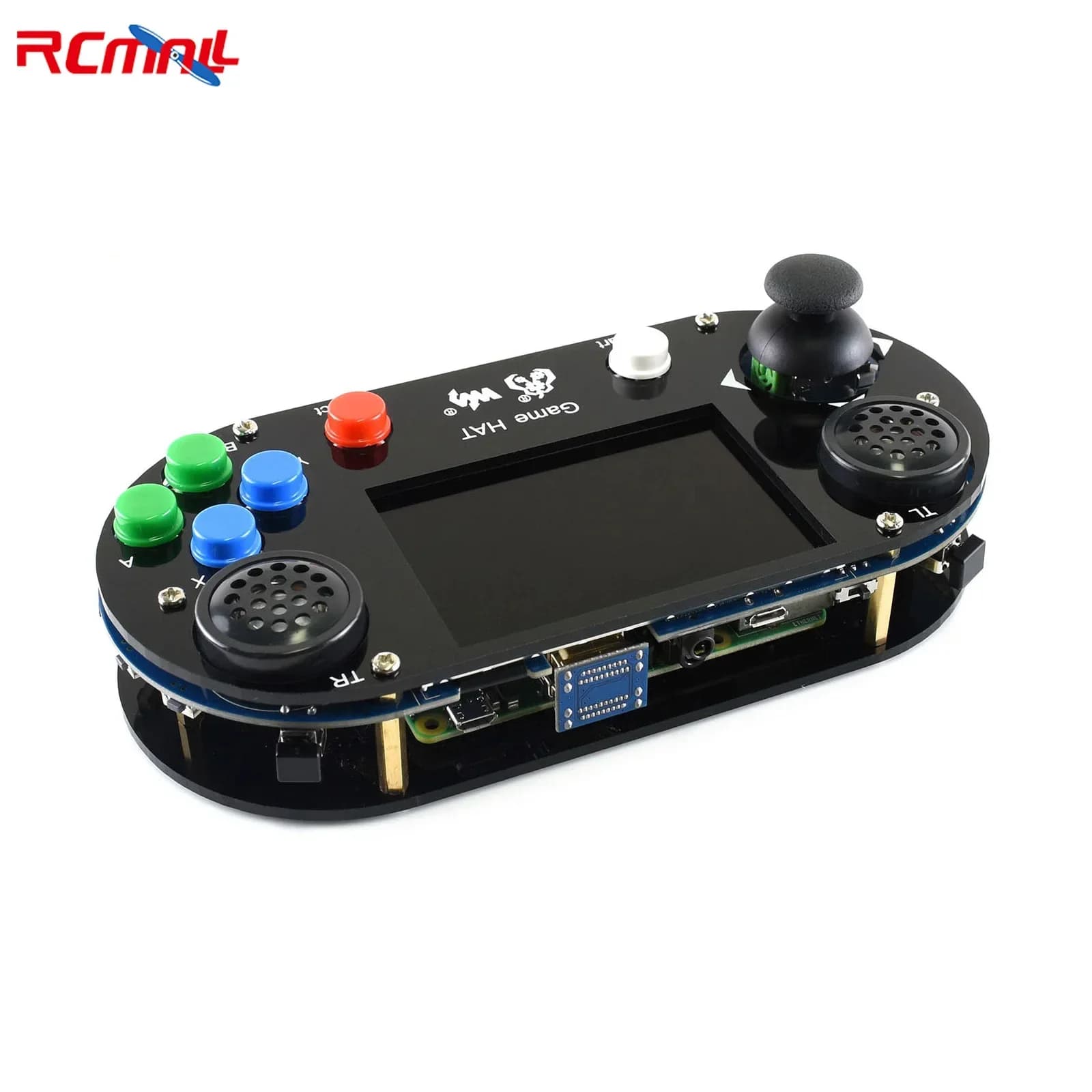 Waveshare Game HAT compatible with Raspberry Pi 4B/A+/B+/2B/3B+/Zero W/Zero WH 3.5 inch IPS screen with Jack speaker for headphones