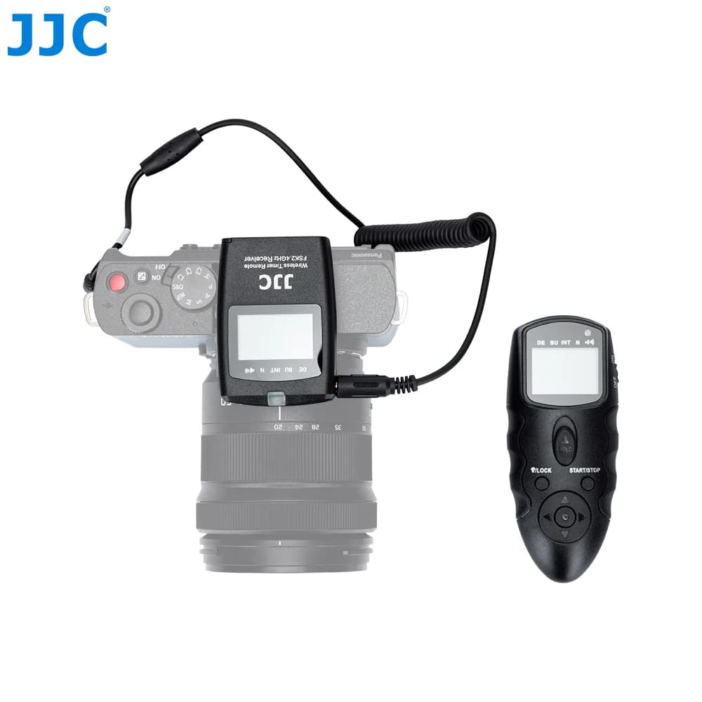 Wireless Timer Remote Control for JJC Camera with Intervalometer Wired Shutter Release Cable for Panasonic LUMIX S9 G100D