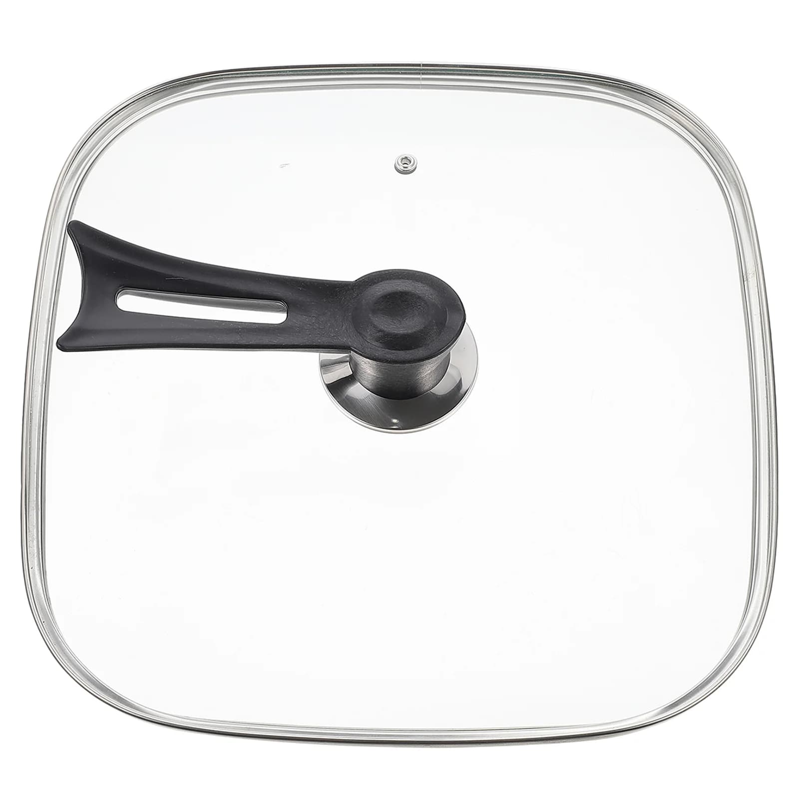 Coperchio in vetro per pentola calda elettrica quadrata Coperchio di ricambio per pentole Parti per utensili da cucina Coperchio per padella Design della maniglia Pratico coperchio per pentola con